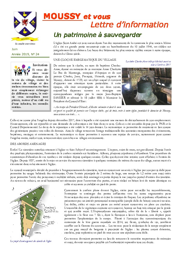 Moussy et Vous – Juin 2019