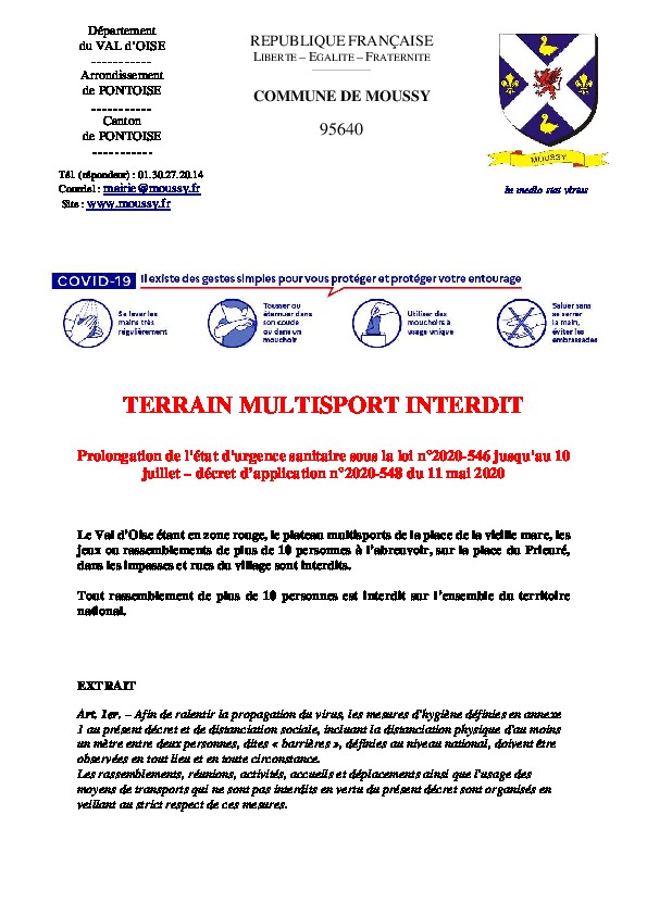 Point Info covid19 12 mai 2020