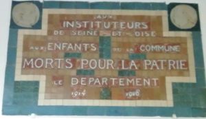 Plaque commémorative 1ère guerre mondiale