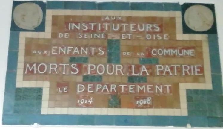 Plaque commémorative 1ère guerre mondiale